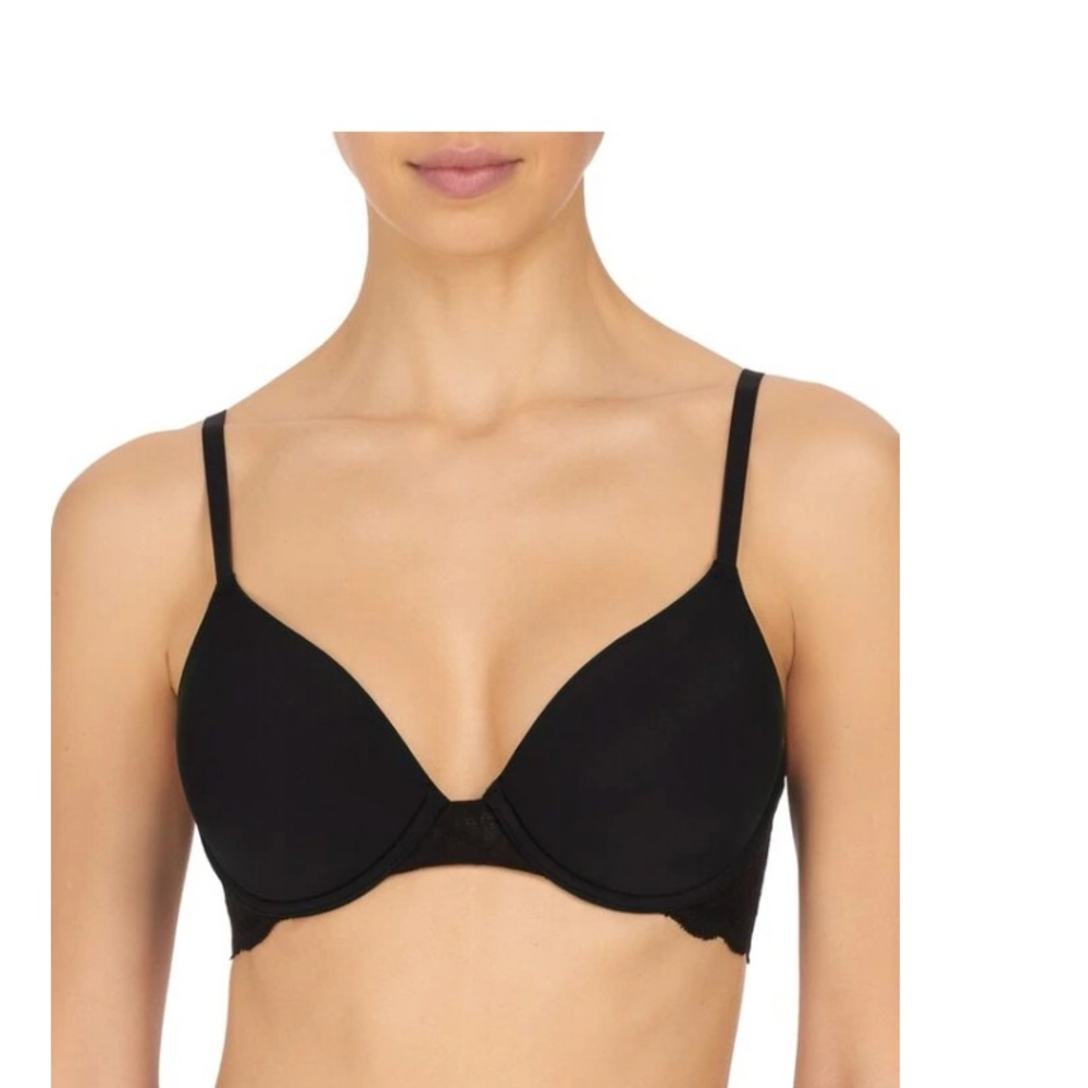 NATORI PLUSH FULL FIT CONVERTIBLE BRA BLACK 34DD NWOT